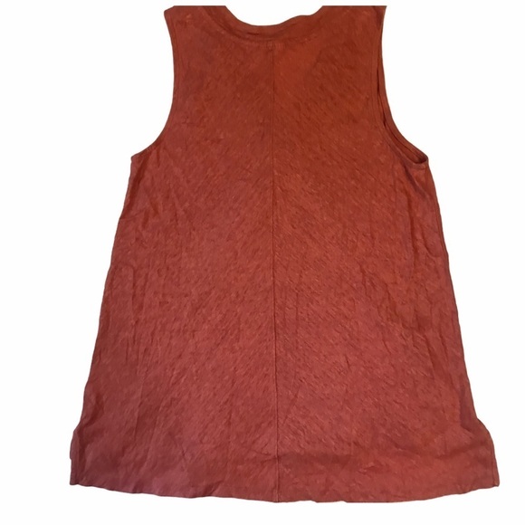 Sigrid Olsen Coral 100% Linen Sleeveless Tank Top - Picture 5 of 6